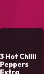 3 Hot Chilli Peppers Extra